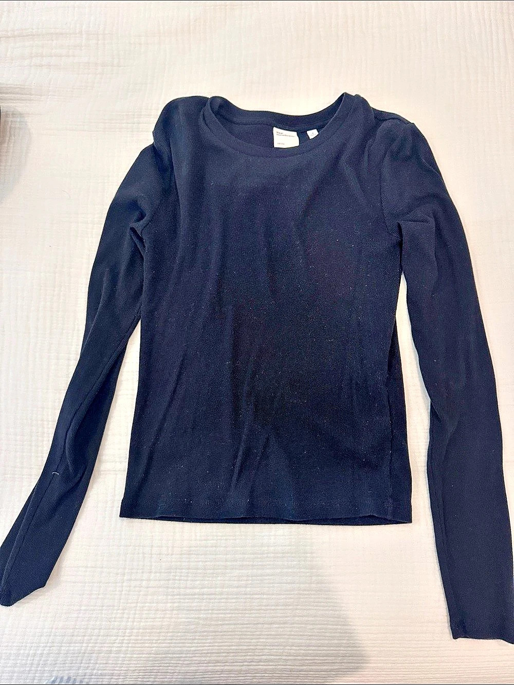 Aritzia HomeStretch Long Sleeve Top Black Size Small